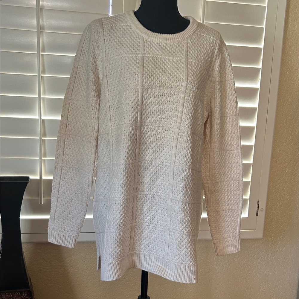 Land’s End Textured Knit Tunic Sweater